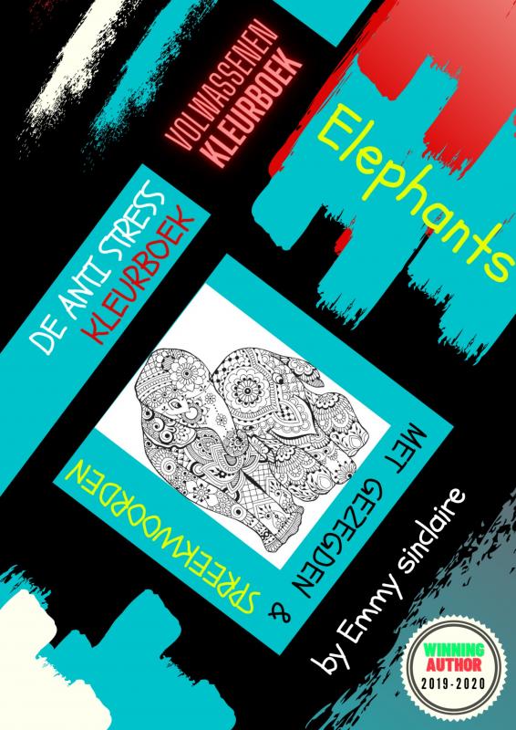 Omslag van De Anti Stress Kleurboek : Elephant