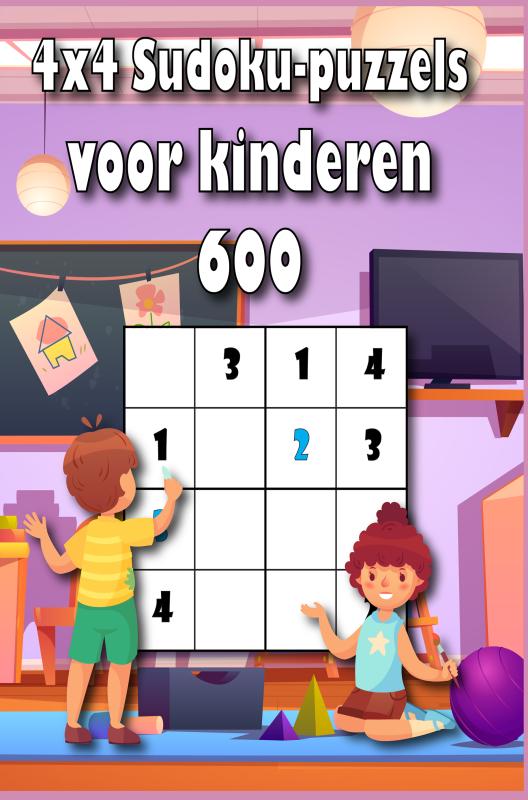 Omslag van 4x4 sudoku voor kids 600