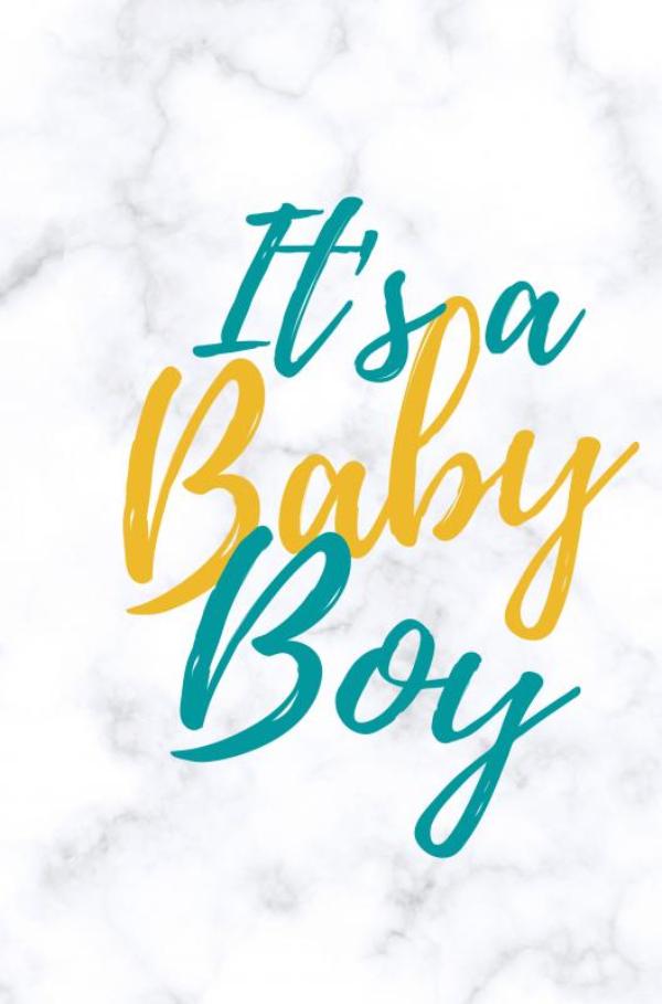 Omslag van Babyshower gastenboek It's a baby boy