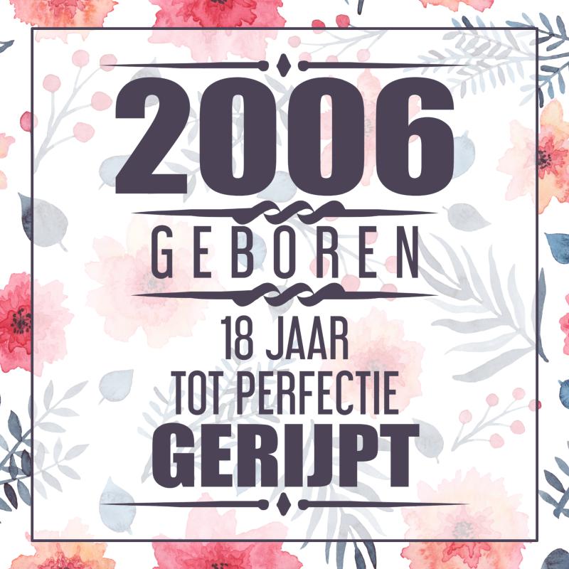 Omslag van 2006 Geboren 18 Jaar Tot Perfectie Gerijpt