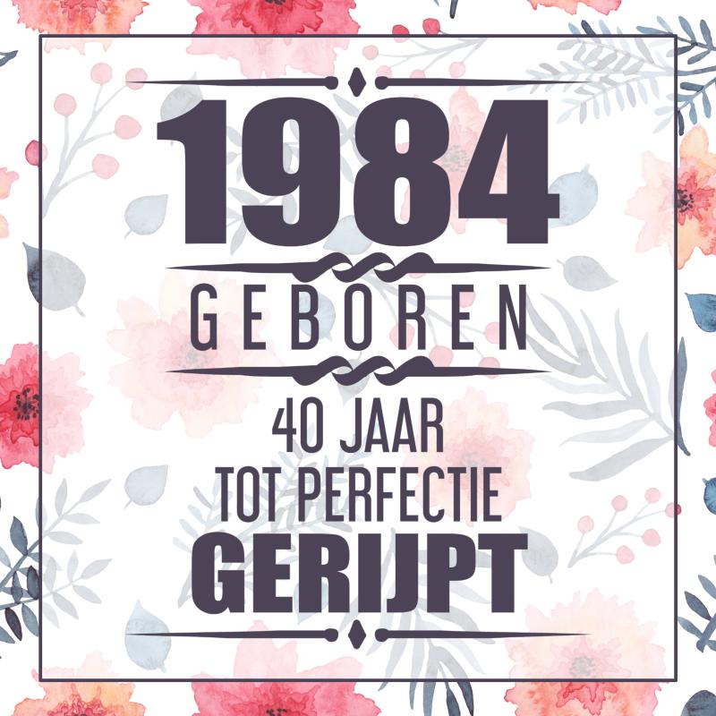 Omslag van 1984 Geboren 40 Jaar Tot Perfectie Gerijpt