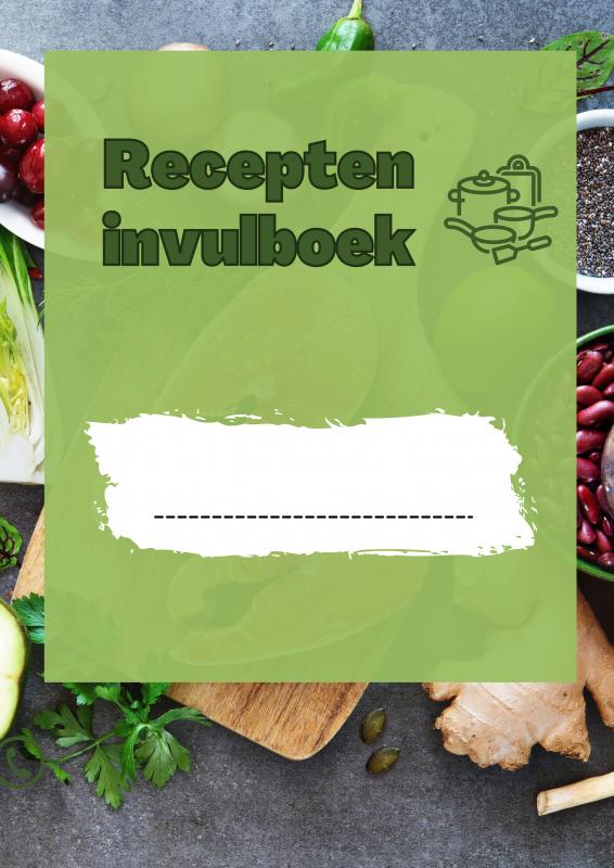 Omslag van Recepten invulboek