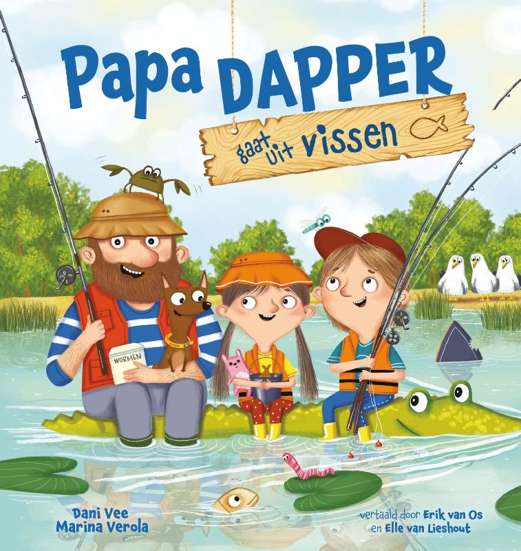 Omslag van Papa Dapper gaat uit vissen