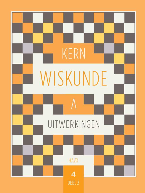 Omslag van KERN Wiskunde uitwerkingenboek havo 4 wiskunde A deel 2