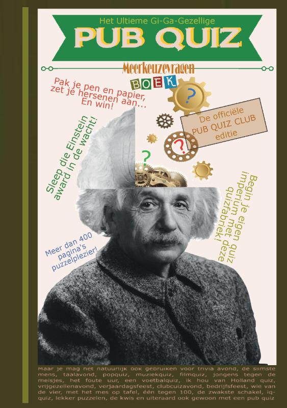 Omslag van Het Ultieme Gi-Ga-Gezellige Pubquiz meerkeuzevragen boek
