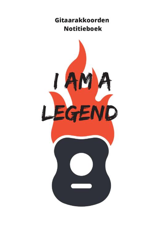 Omslag van Gitaarakkoorden notitieboek - I am a legend