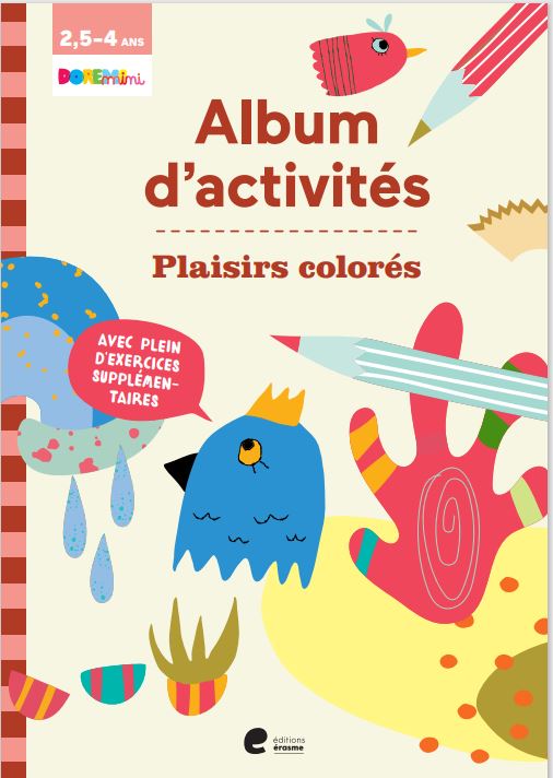 Omslag van Album d'activités (avec plein d'exercices) - Plaisirs coloriés