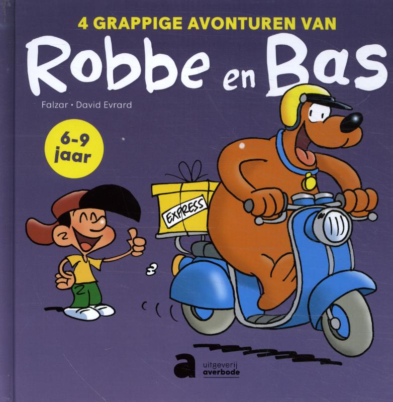 Omslag van 4 grappige avonturen van Robbe en Bas