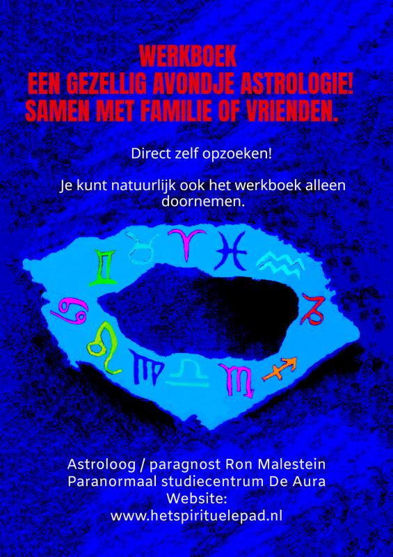 Omslag van Werkboek – Een gezellig avondje Astrologie! Samen met familie of vrienden.