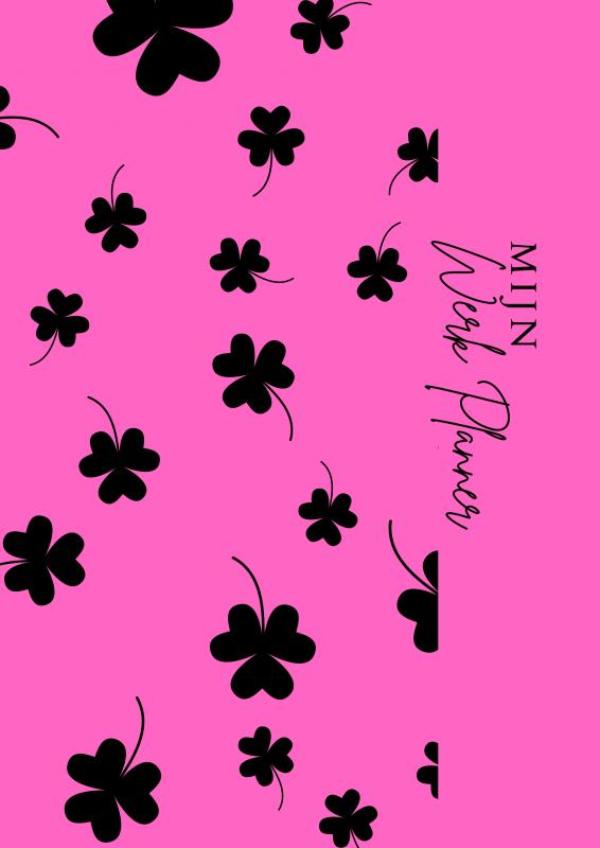 Omslag van Werkplanner Klaver Pink - To Do Planner - A4 - Ongedateerd.