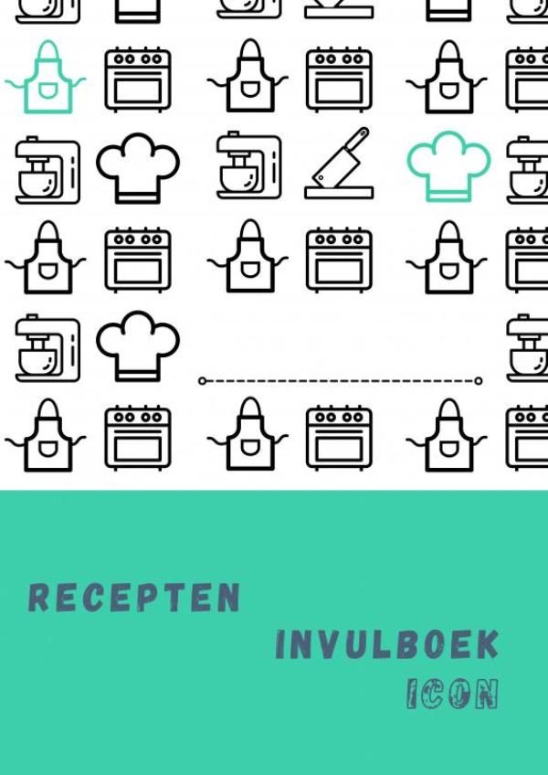 Omslag van Recepten invulboek Icon