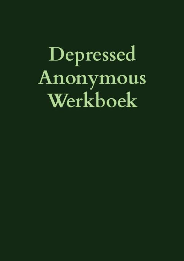 Omslag van Depressed Anonymous Werkbook