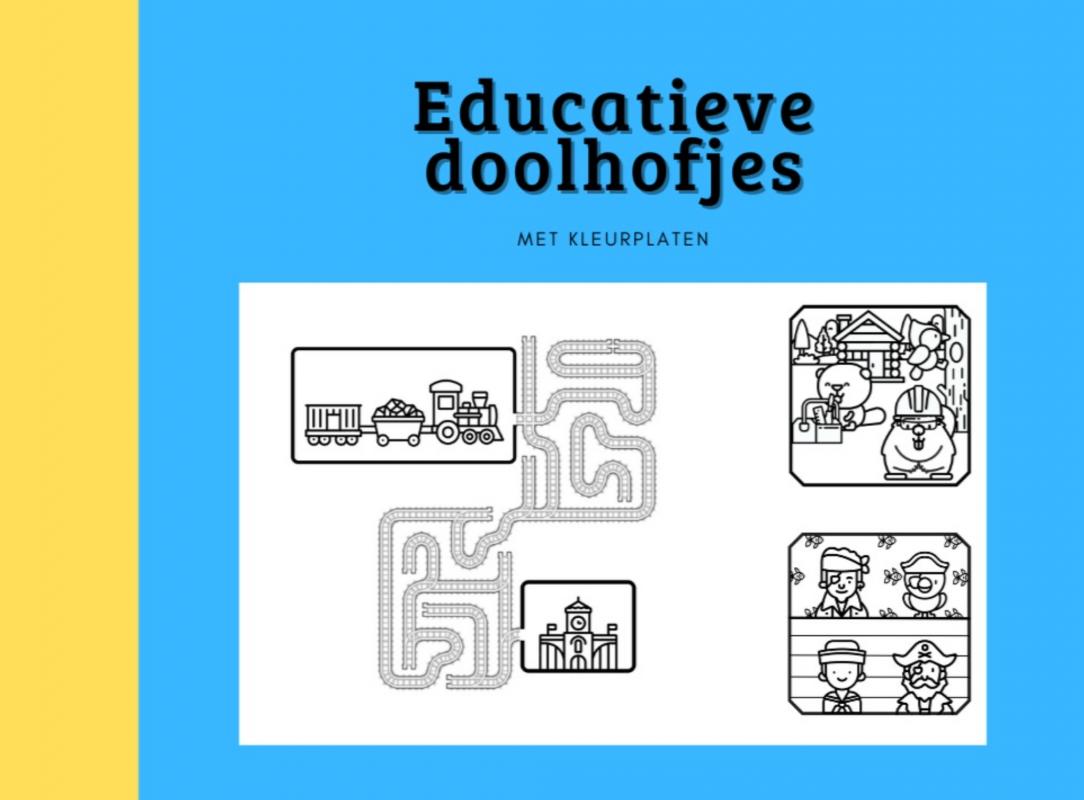 Omslag van Educatieve doolhofjes voor kinderen