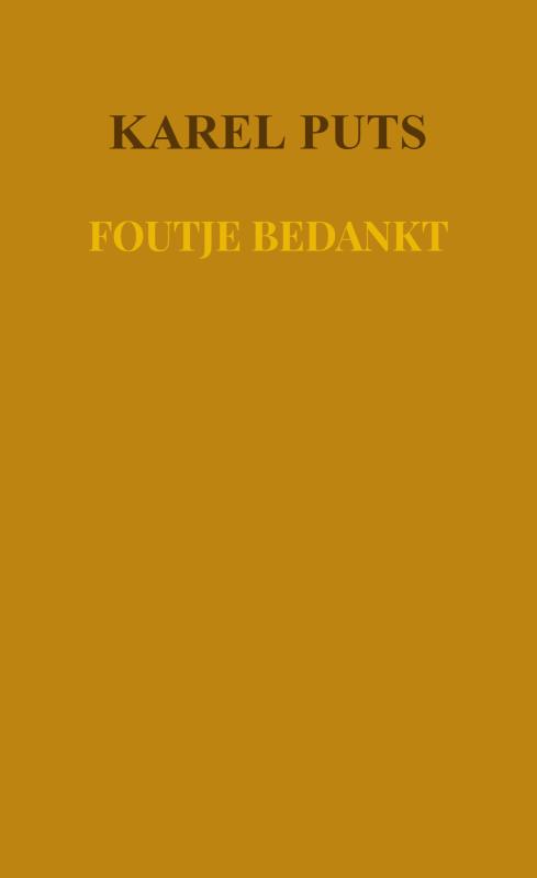 Omslag van Foutje bedankt