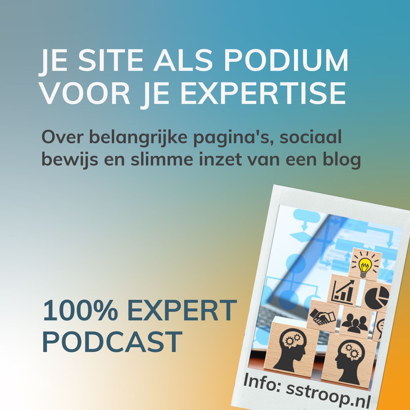 Omslag van Je site als podium voor je expertise