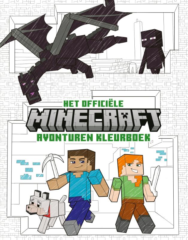 Omslag van Het officiële Minecraft avonturen kleurboek
