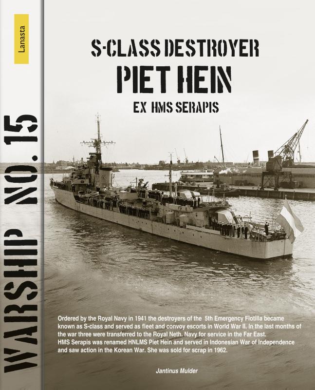 Omslag van S-class destroyer Piet Hein (ex HMS Serapis)