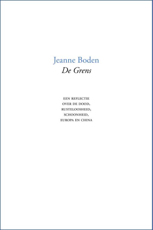 Omslag van De grens