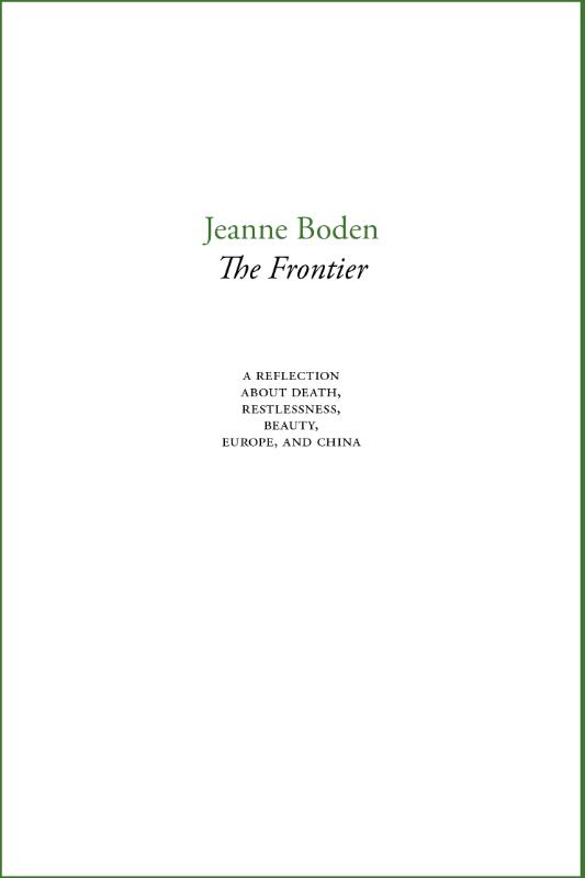 Omslag van The Frontier