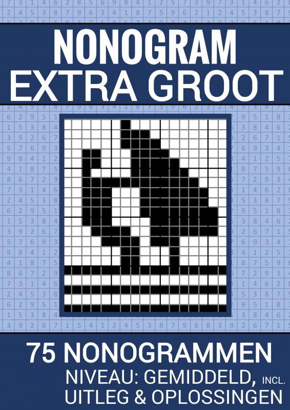 Omslag van Puzzelboek voor Ouderen, Slechtzienden, Senioren, Opa en Oma: Nonogram Extra Groot, Type XL/XXL