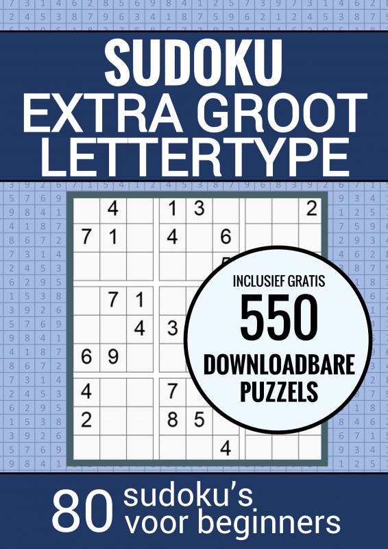 Omslag van Boek Cadeau - Sudoku Makkelijk - Puzzelboek voor Ouderen, Senioren, Opa en Oma en Slechtzienden: Grootletter Type XL/XXL