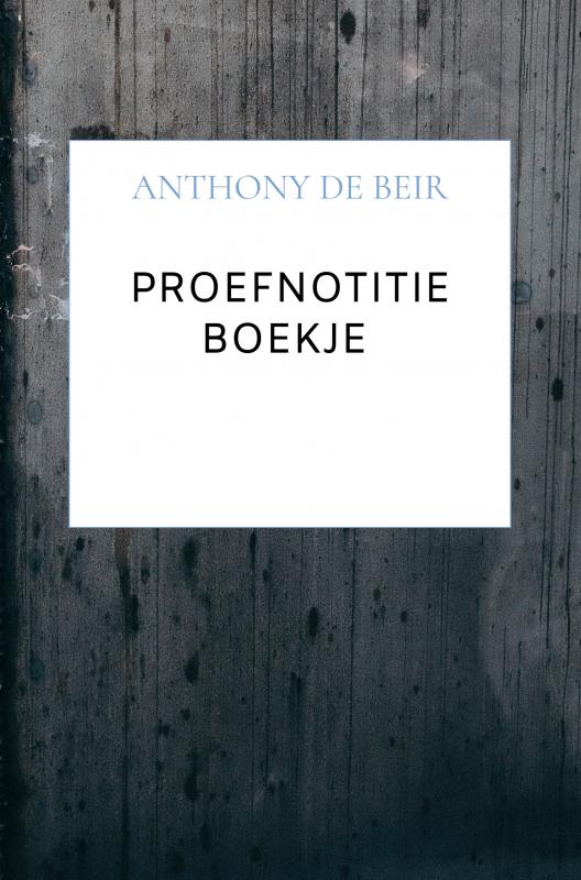 Omslag van Proefnotitie Boekje