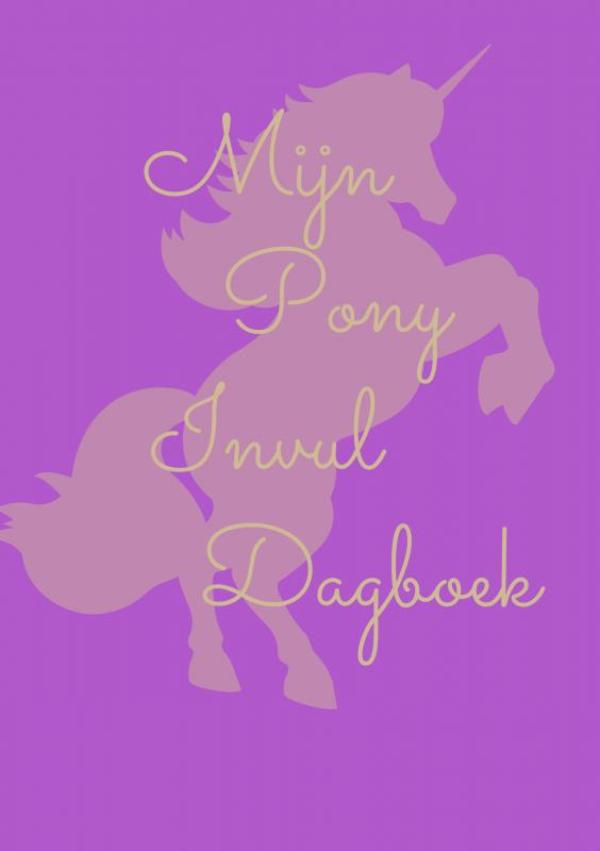 Omslag van Mijn pony invul dagboek paars