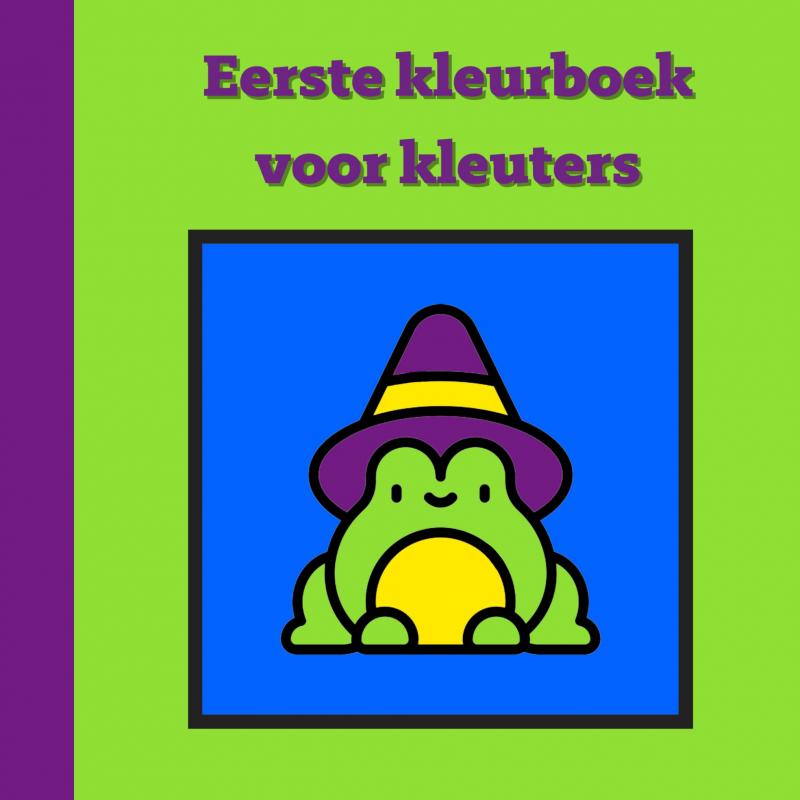 Omslag van Eerste kleurboek voor kleuters :: Halloween