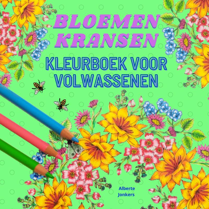 Omslag van Bloemenkransen kleurboek voor volwassenen