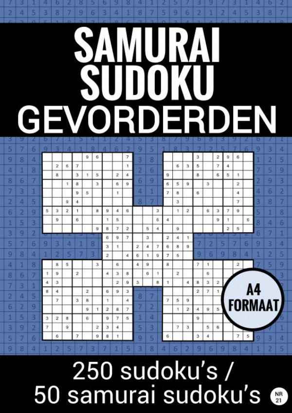 Omslag van Samurai Sudoku - Gevorderden - nr. 21