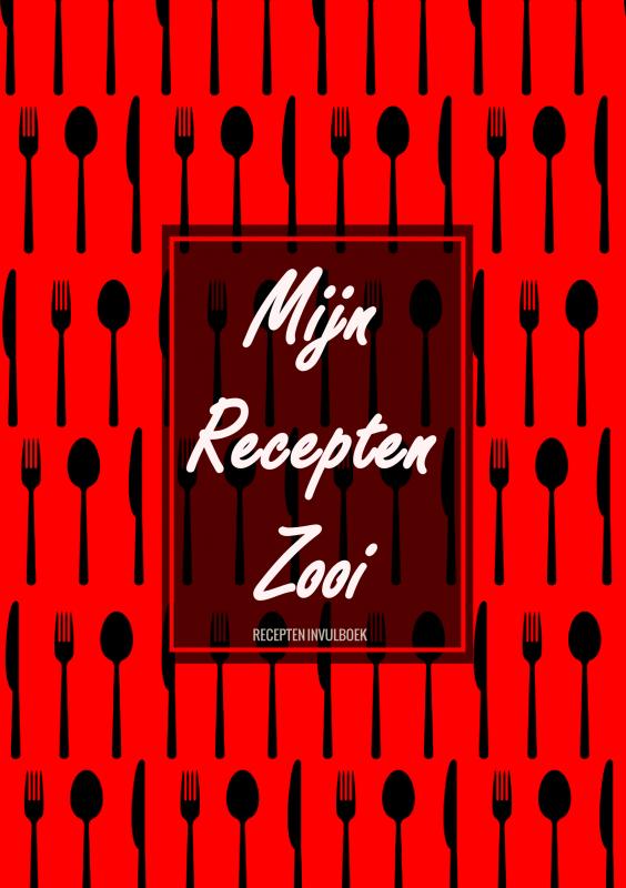 Omslag van Kerstcadeau - Blanco Recepten Invulboek - "Mijn Recepten Zooi"