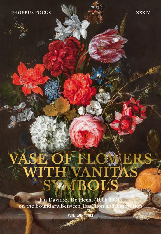Omslag van Vase of Flowers with Vanitas Symbols