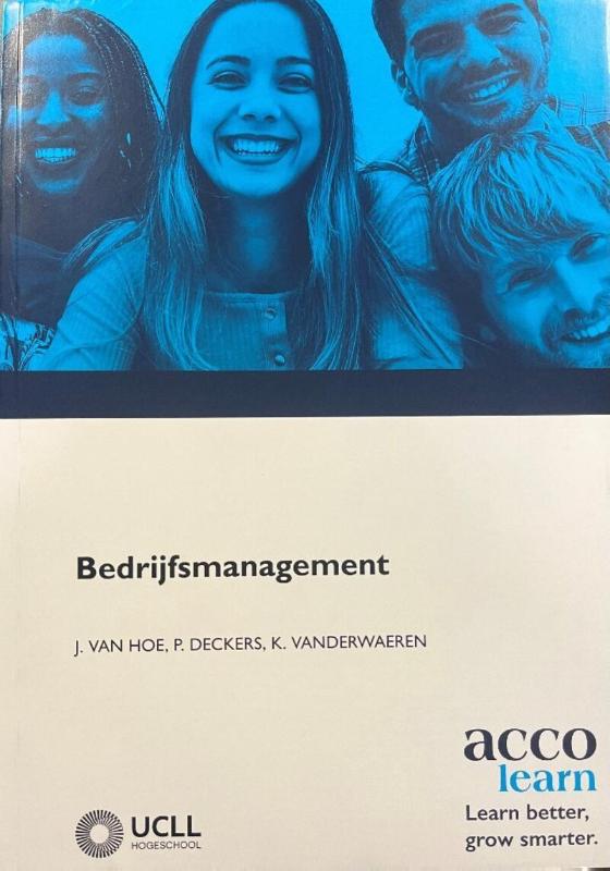 Omslag van Bedrijfsmanagement