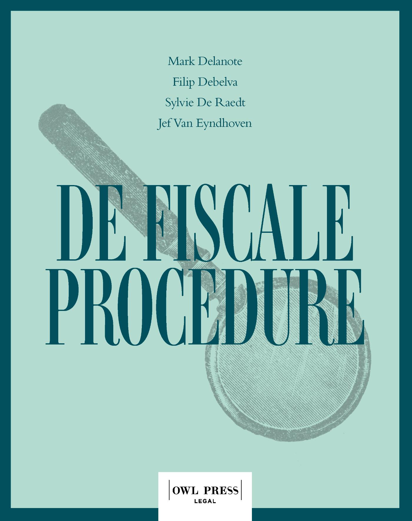 Omslag van De fiscale procedure