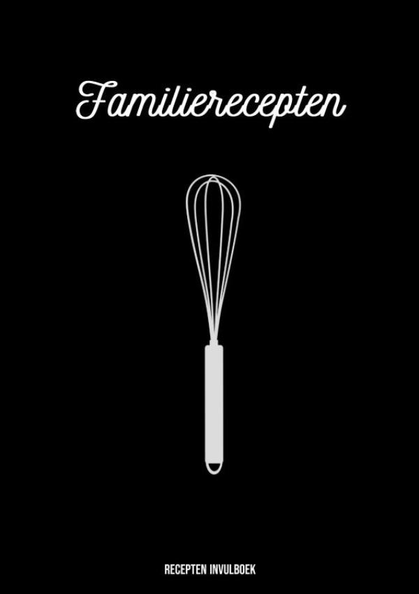 Omslag van Recepten Invulboek - Familierecepten