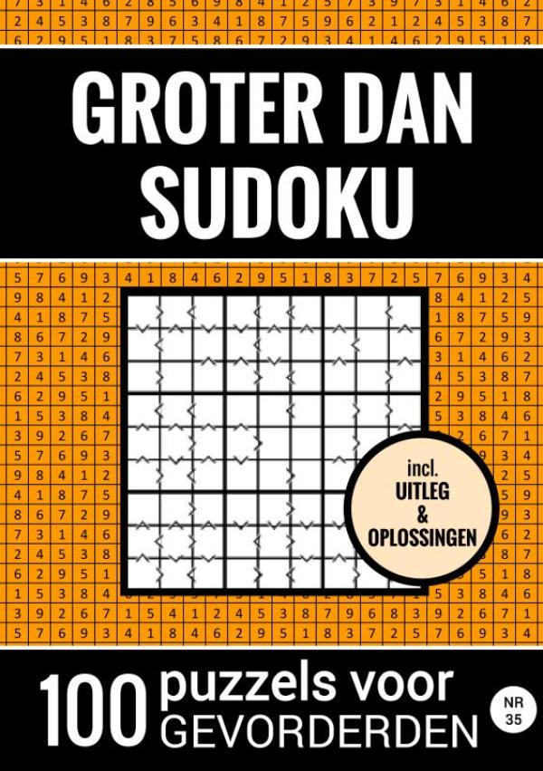 Omslag van Groter Dan Sudoku - 100 Puzzels voor Gevorderden - Nr. 35
