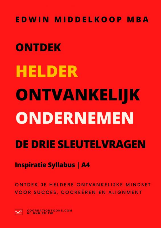 Omslag van Ontdek Helder Ontvankelijk Ondernemen | Syllabus