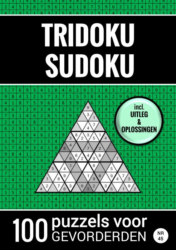 Omslag van Tridoku Sudoku - 100 Puzzels voor Gevorderden - Nr. 45