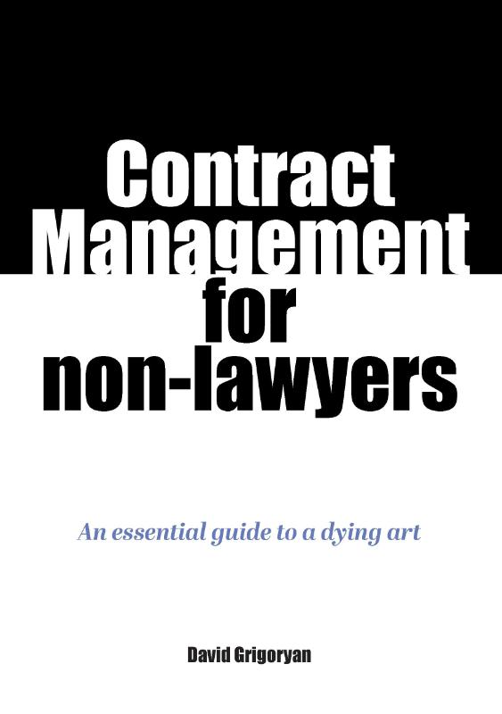 Omslag van Contract Management for non-lawyers