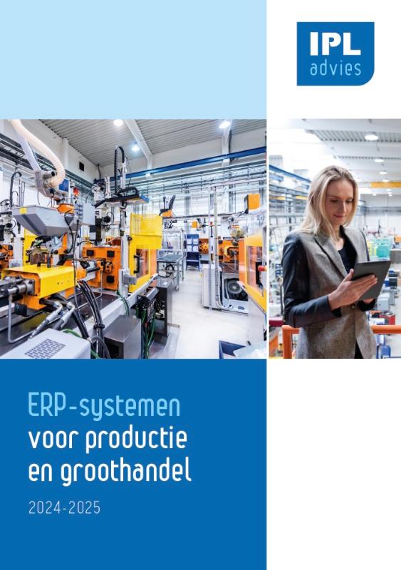 Omslag van ERP-systemen voor Productie en Groothandel 2024-2025