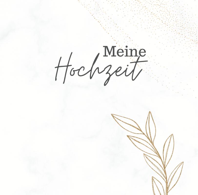 Omslag van Meine Hochzeit- Hochzeitsgästebuch Premium Hardcover 78 Seiten
