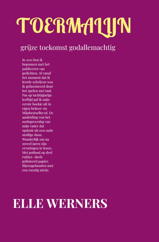 Omslag van TOERMALIJN