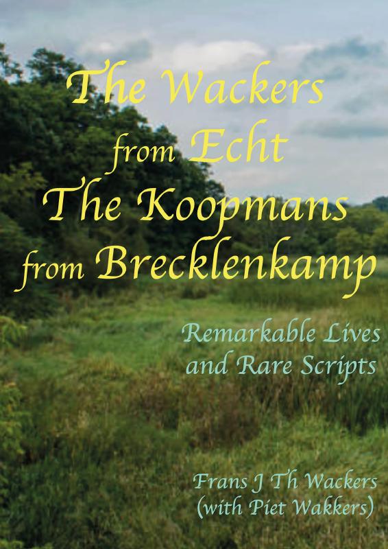 Omslag van The Wackers from Echt, The Koopmans from Brecklenkamp