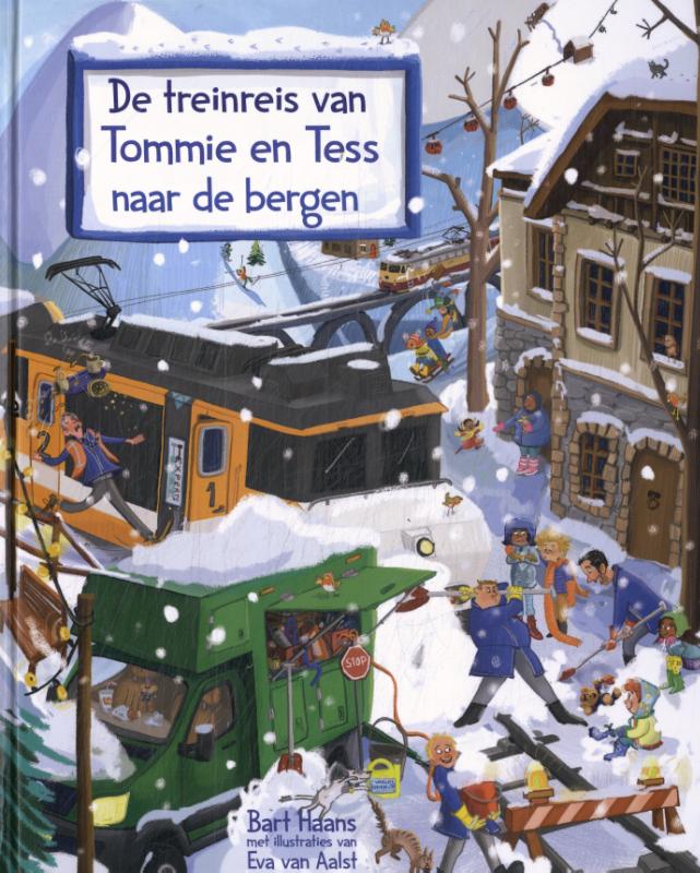 Omslag van De treinreis van Tommie en Tess naar de bergen