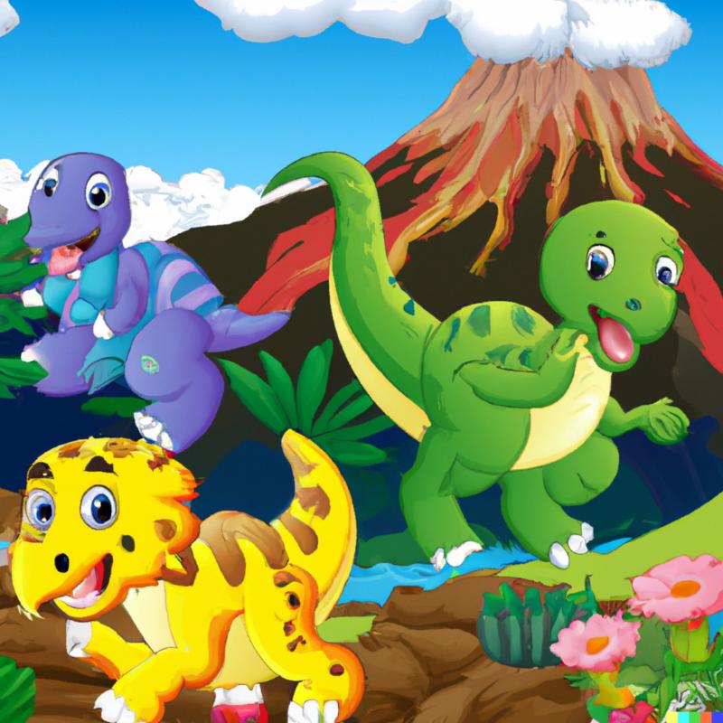 Omslag van De Dappere Dino's van Dinovallei