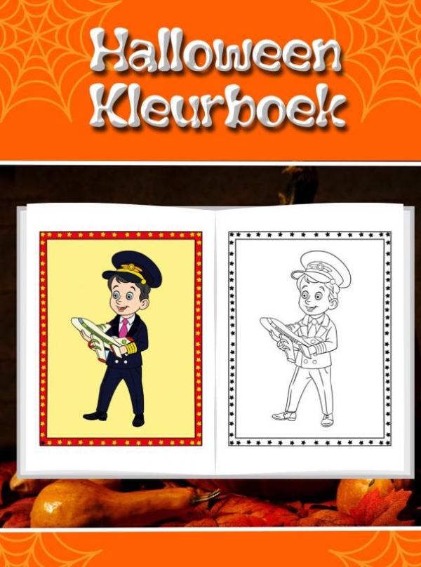 Omslag van Leuk halloween kleurboek voor kinderen