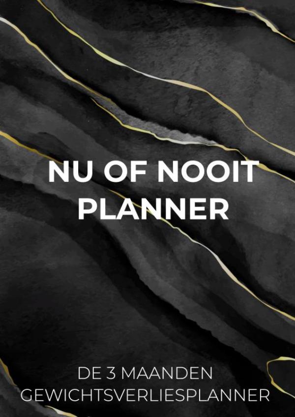 Omslag van NU OF NOOIT PLANNER
