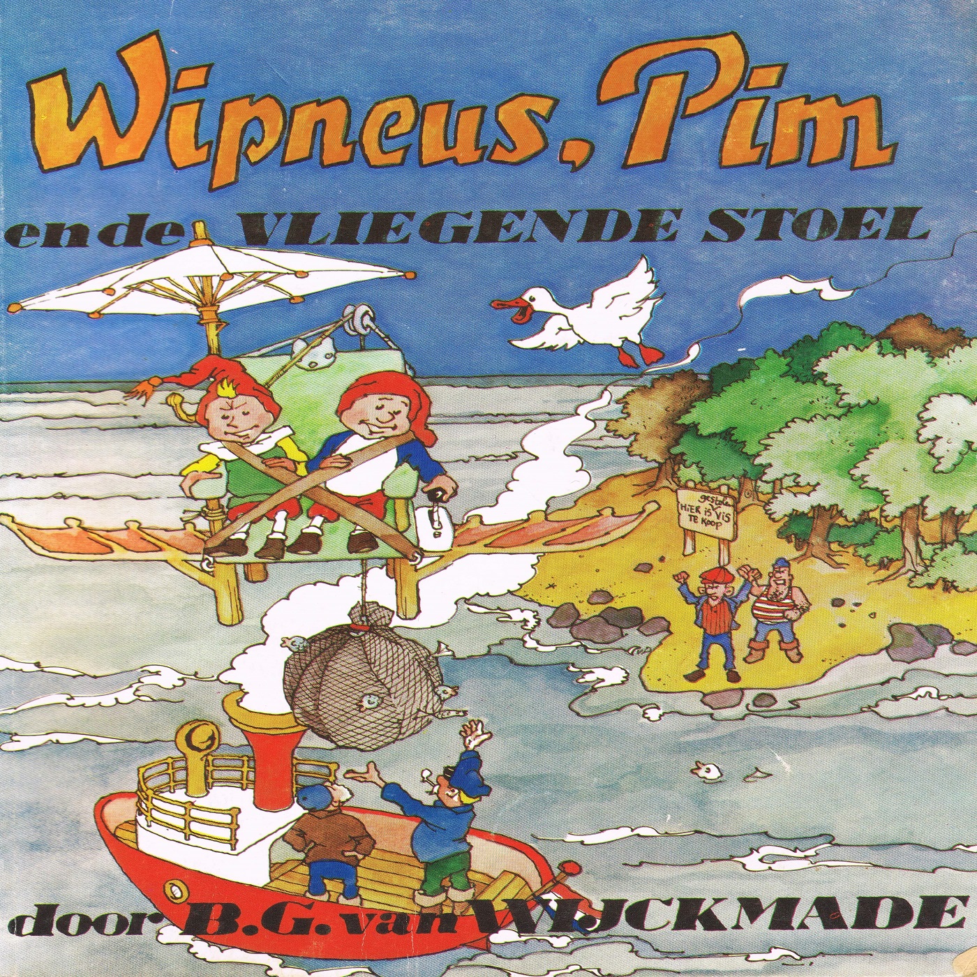 Omslag van Wipneus, Pim en de vliegende stoel