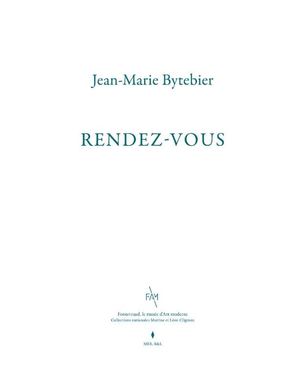 Omslag van Jean-Marie Bytebier. Rendez-vous