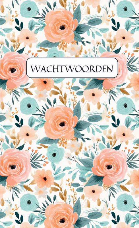 Omslag van Wachtwoordenboekje met alfabet – Password Organizer - Wachtwoorden notitieboek